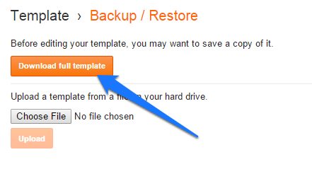 backup-blogger-template