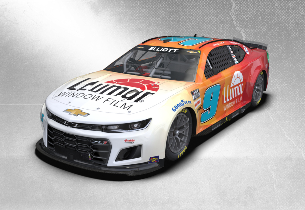 LLumar unveils 2022 paint scheme for Chase Elliott Stock Car Media