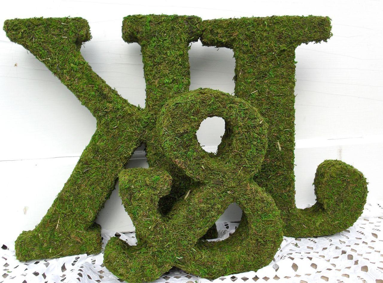 Moss Covered Wedding Monograms Ampersand Set. From ChoosingYou