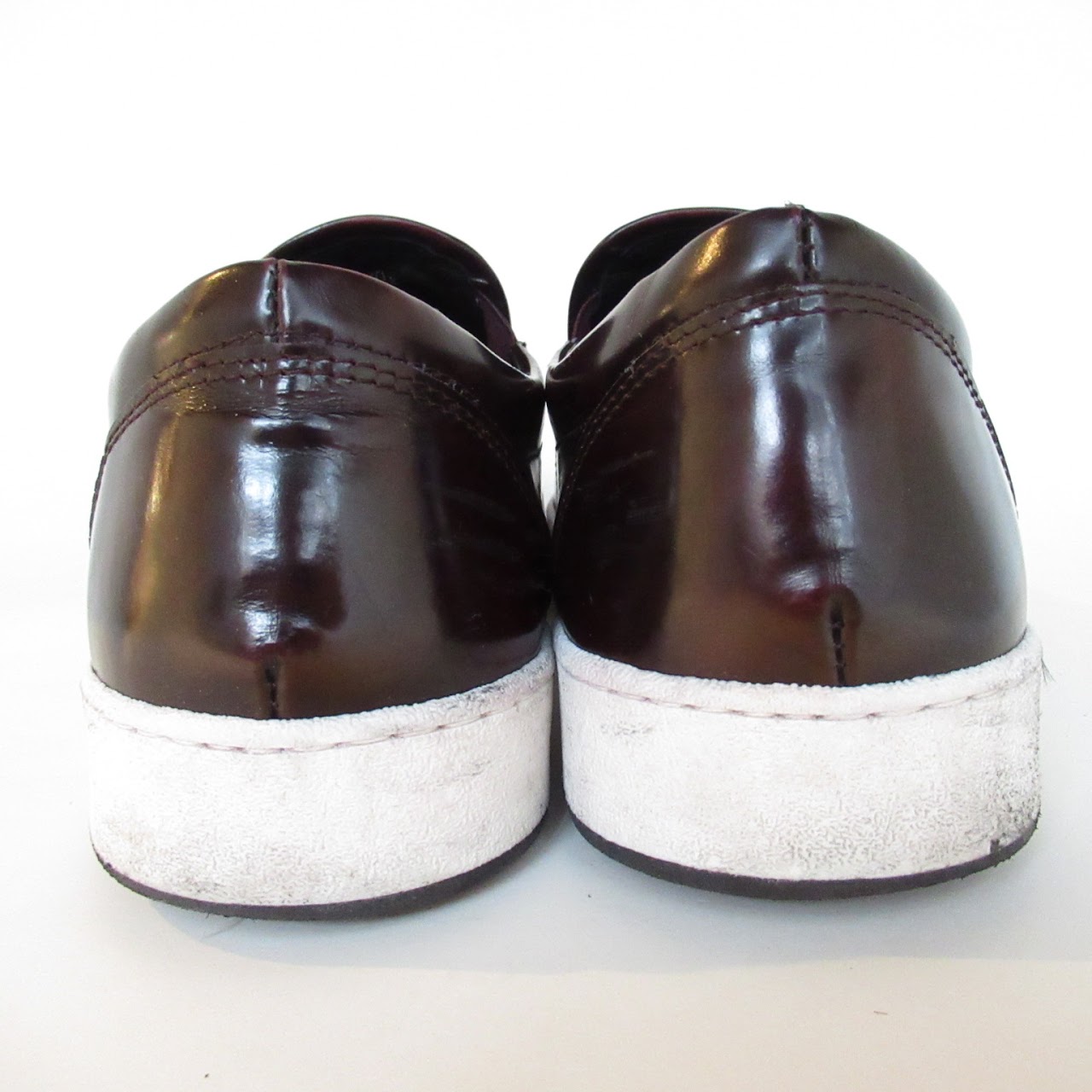 Bugatchi Ox Blood Leather Slip Ons