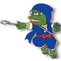 Ninja Pepe Stickers