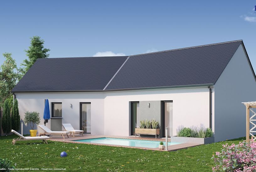  Vente Terrain + Maison - Terrain : 534m² - Maison : 98m² à Sainte-Maure-de-Touraine (37800) 