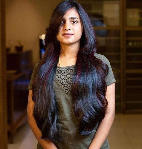 Chennai girl's long layer hair cut makeover - Village Barber Stories