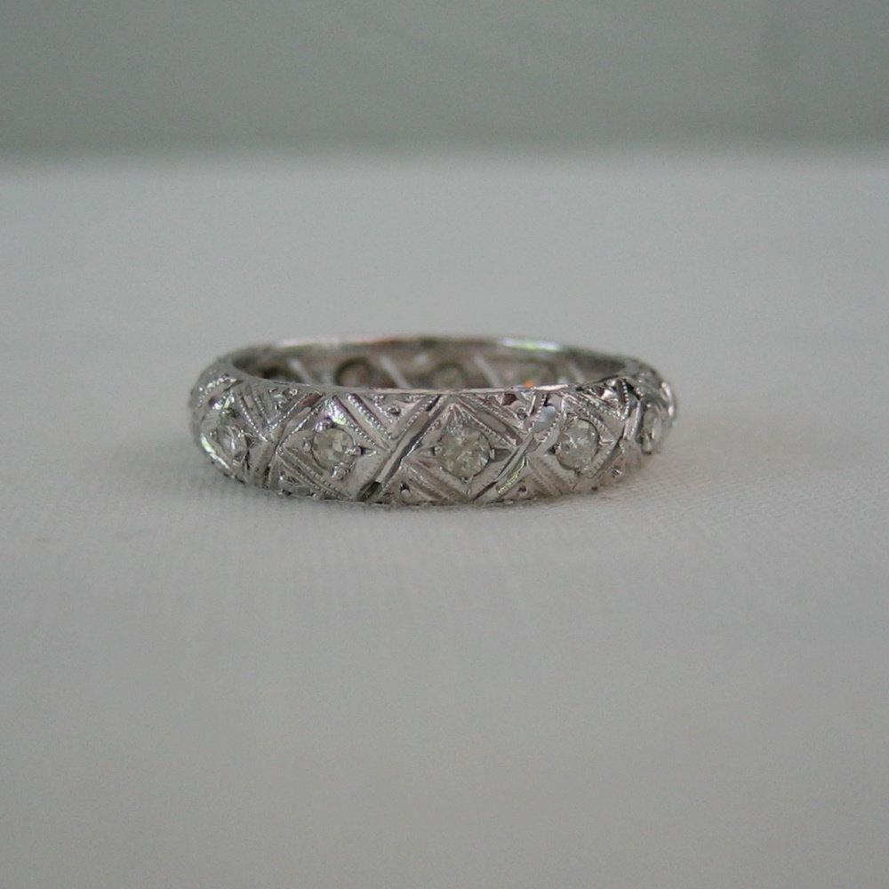 Vintage Eternity Wedding Band.