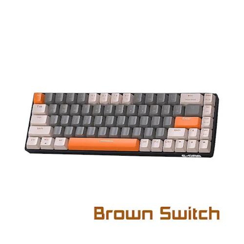 Bàn phím cơ không dây E-DRA EK368L Beta Brown Switch