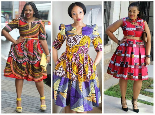 short ankara short gowns for fat ladies