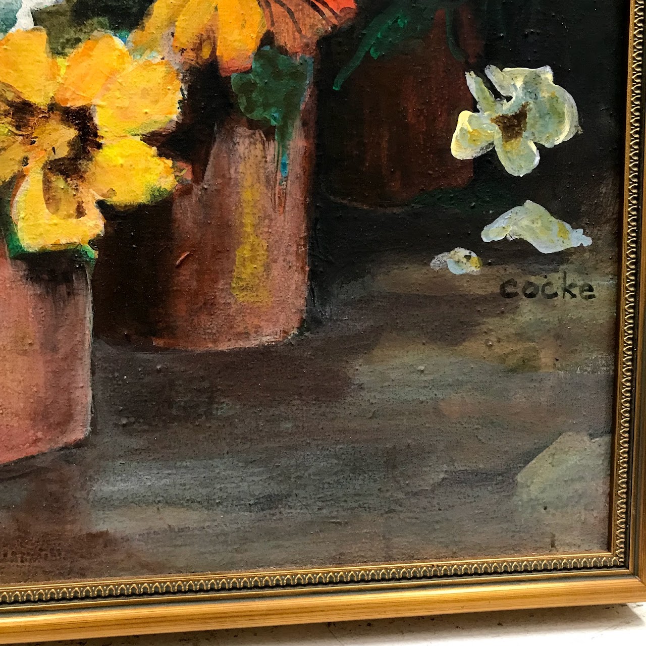 Cocke Signed Still Life Painting