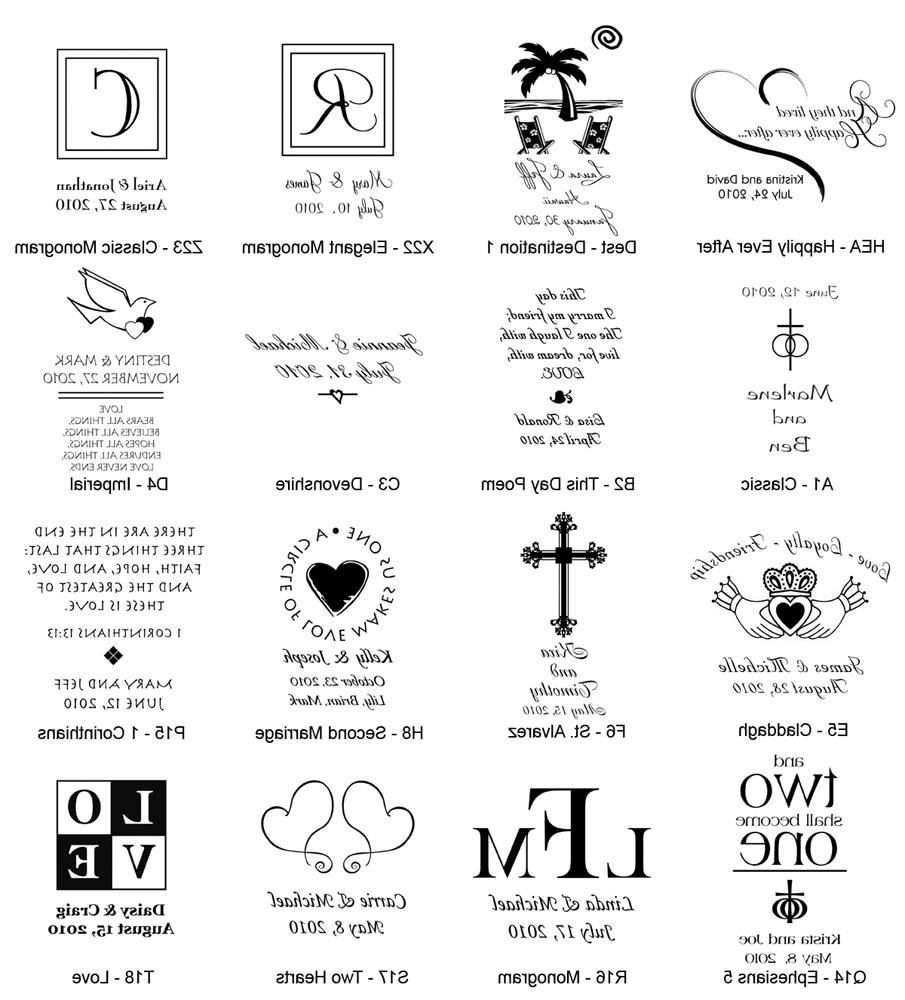 monogram wedding program ideas