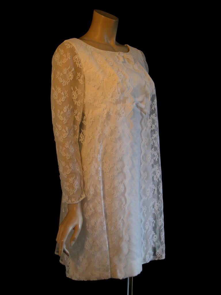 1960s babydoll wedding dress