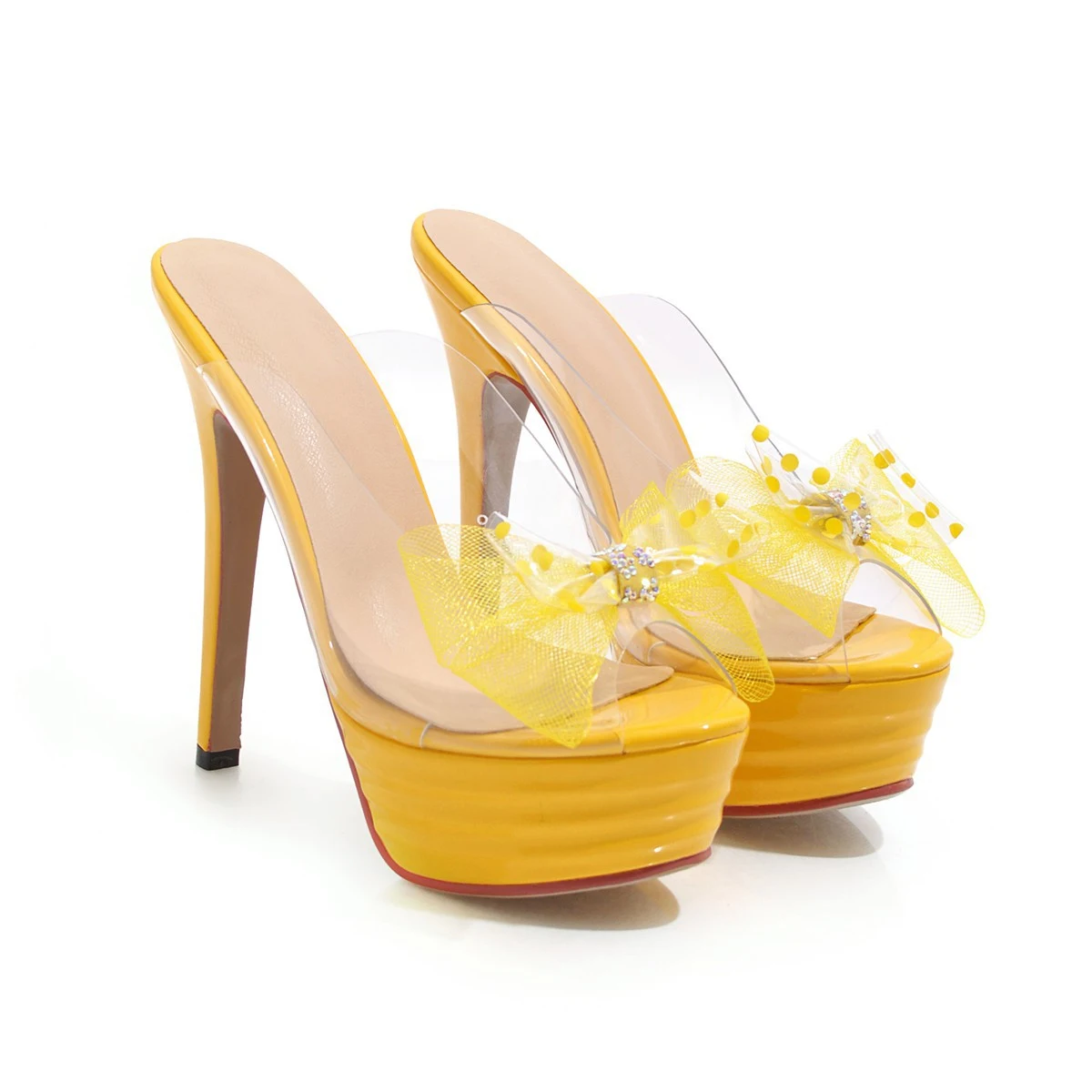 Title 6, Fashion Pointed Bow Stiletto-Sandalen – Elegant...