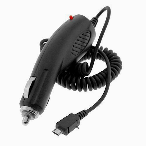  Importer520 Black Micro-USB Micro USB Car Charger for Samsung Galaxy Centura S738C S730G S740C Discover (Cricket, Net 10, Tracfone, Straighttalk)