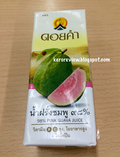 รีวิว ดอยคำ น้ำผลไม้ น้ำฝรั่งชมพู (CR) Review pink guava juice, Doikham Brand.