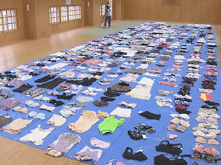 A man was arrested on suspicion of stealing more than 700 pieces of women’s underwear from coin laundromats