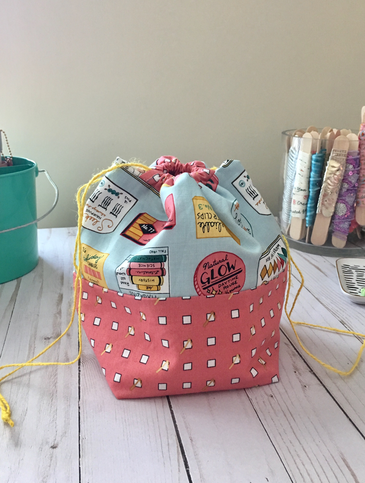 Mini Drawstring Bag Tutorial / Quilty Dream