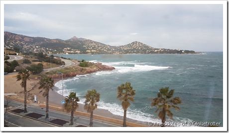 Train views along French Riviera