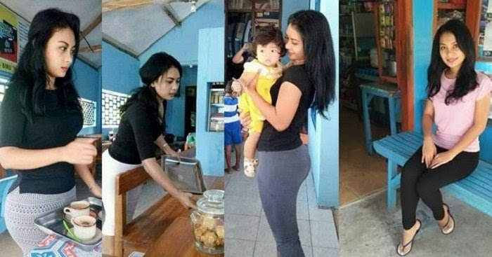 Andita Si Penjual Kopi Yang Seksi Ini Sangat Viral Di