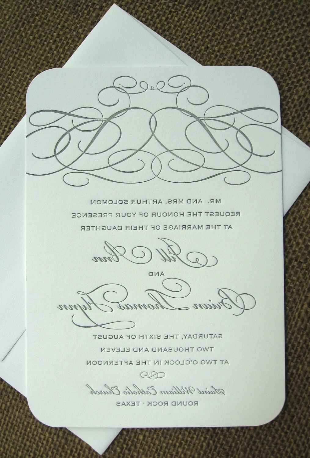 WEDDING INVITATION sample