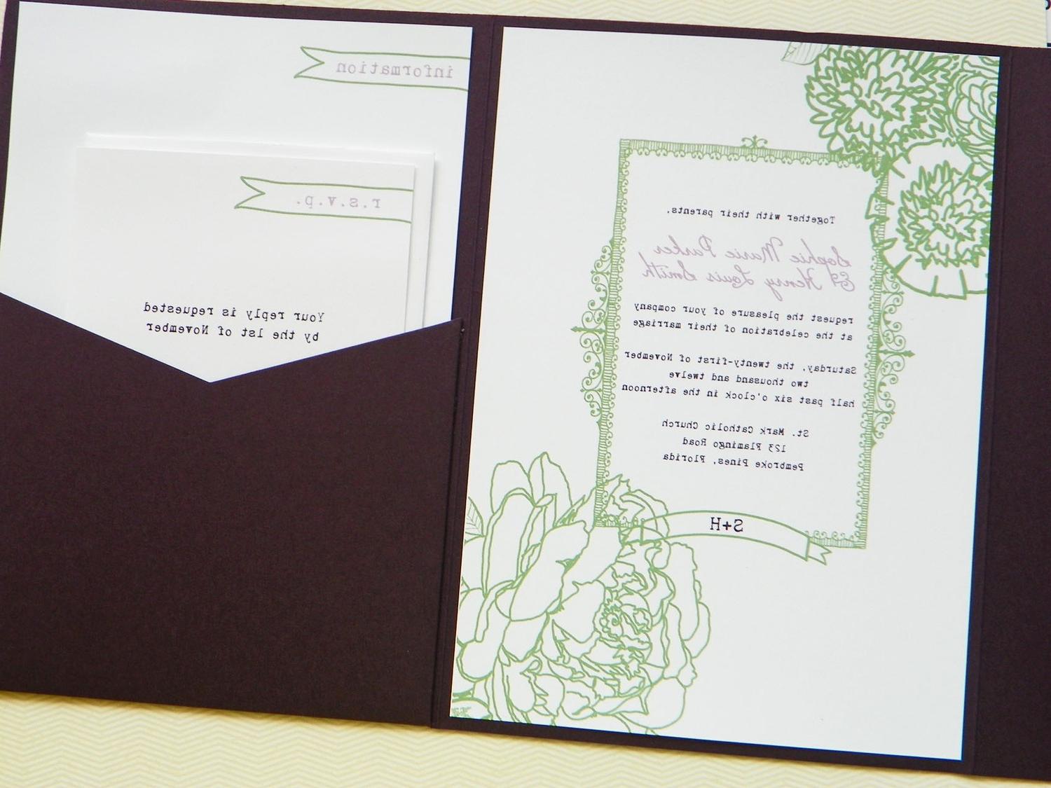 wedding invitation flowers