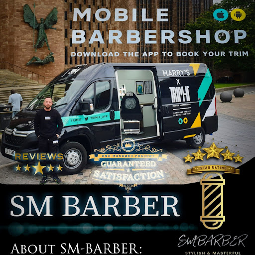 SMBARBER TRIM-IT Mobile barbershop logo