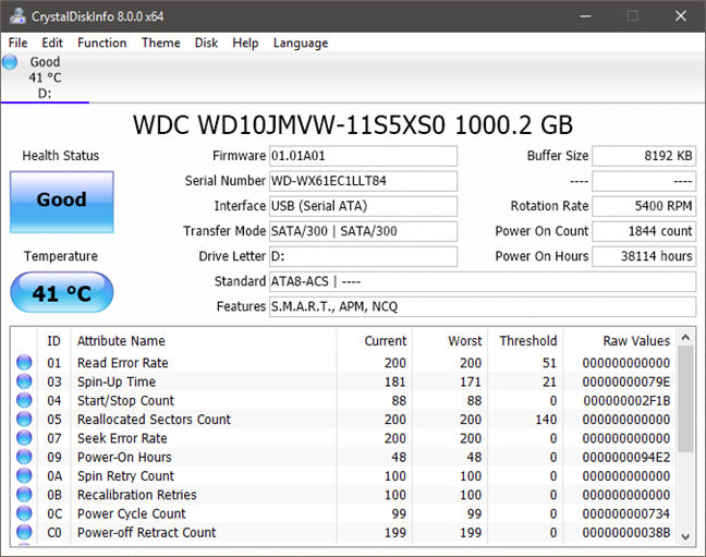 HDD 또는 SSD 테스트 및 상태 확인