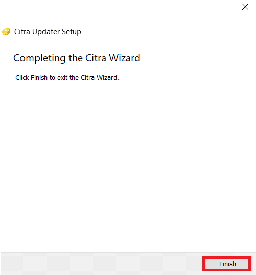 Haga clic en Finalizar para completar la instalación