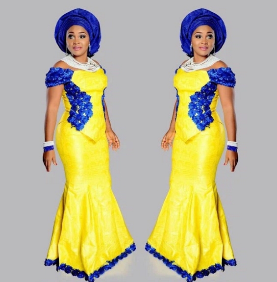 Aso Ebi & Ankara Style From Mercy Aigbe  Fashionte