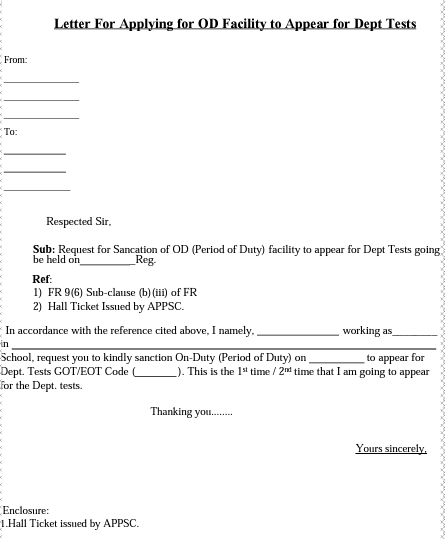 application letter to principal for hall ticket missing