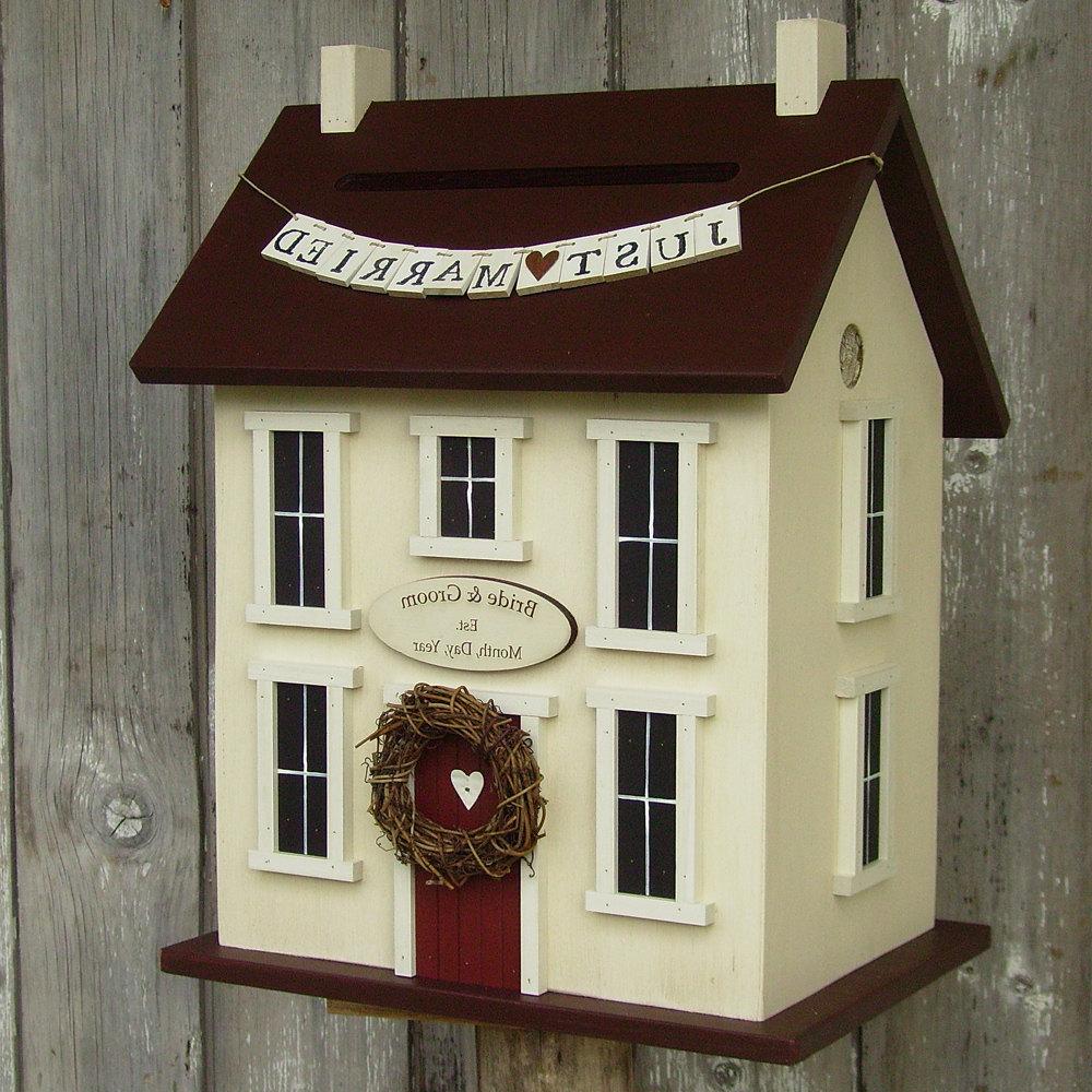 Original -Wedding Card Box Birdhouse Personalized - In-Stock