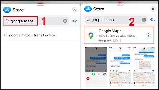 Tìm và tải về Google Maps