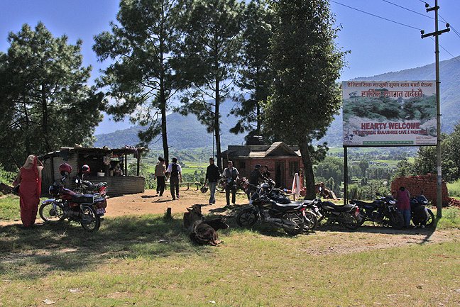 bus stop in nepal, getting around nepal