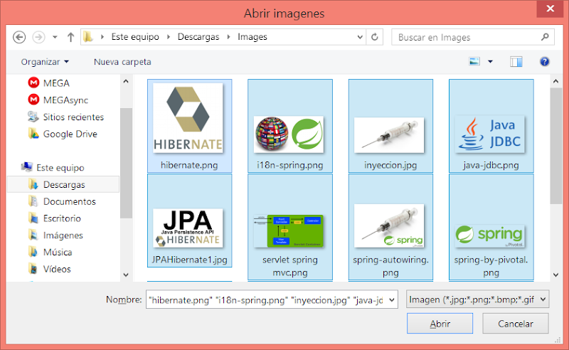 Abrir varias imágenes con FileChooser