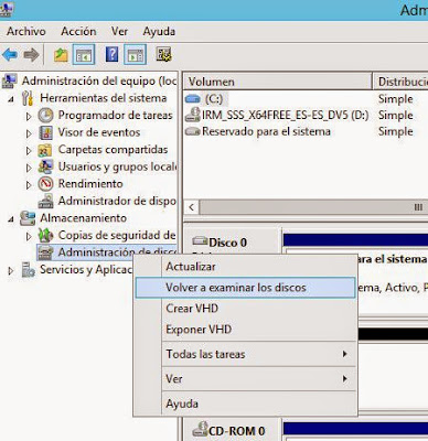 Aadir unidad de disco de SAN iSCSI a servidor virtual VMware ESXi W2012 para ficheros de datos de Oracle 12c