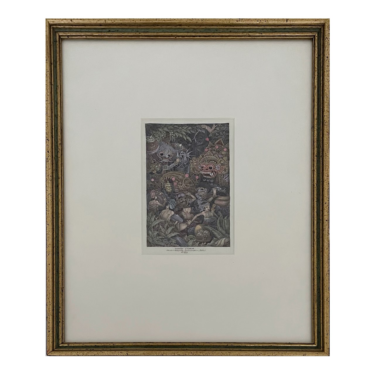 I. Wayan Togog Signed Keliki-Kawan Balinese Miniature Painting