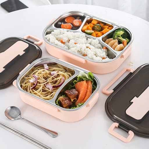 Title 7, Stainless steel anti-scald insulated lunch box....