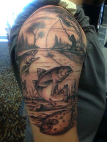 Huntin4Biggins: Sweet fishing tattoo