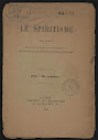 Le Spiritisme (in French)