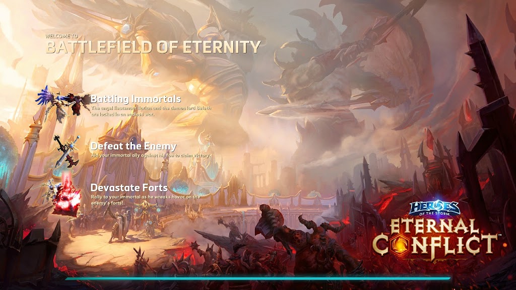 Heroes of the Storm Battlefield of Eternity Loading Screen