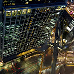 night view of Tokyo streets in Shinagawa, Japan 