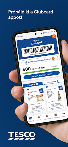 Screenshot Clubcard Tesco Hungary