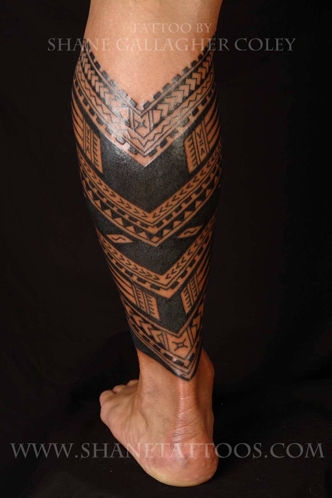 Samoan Calf Tattoo