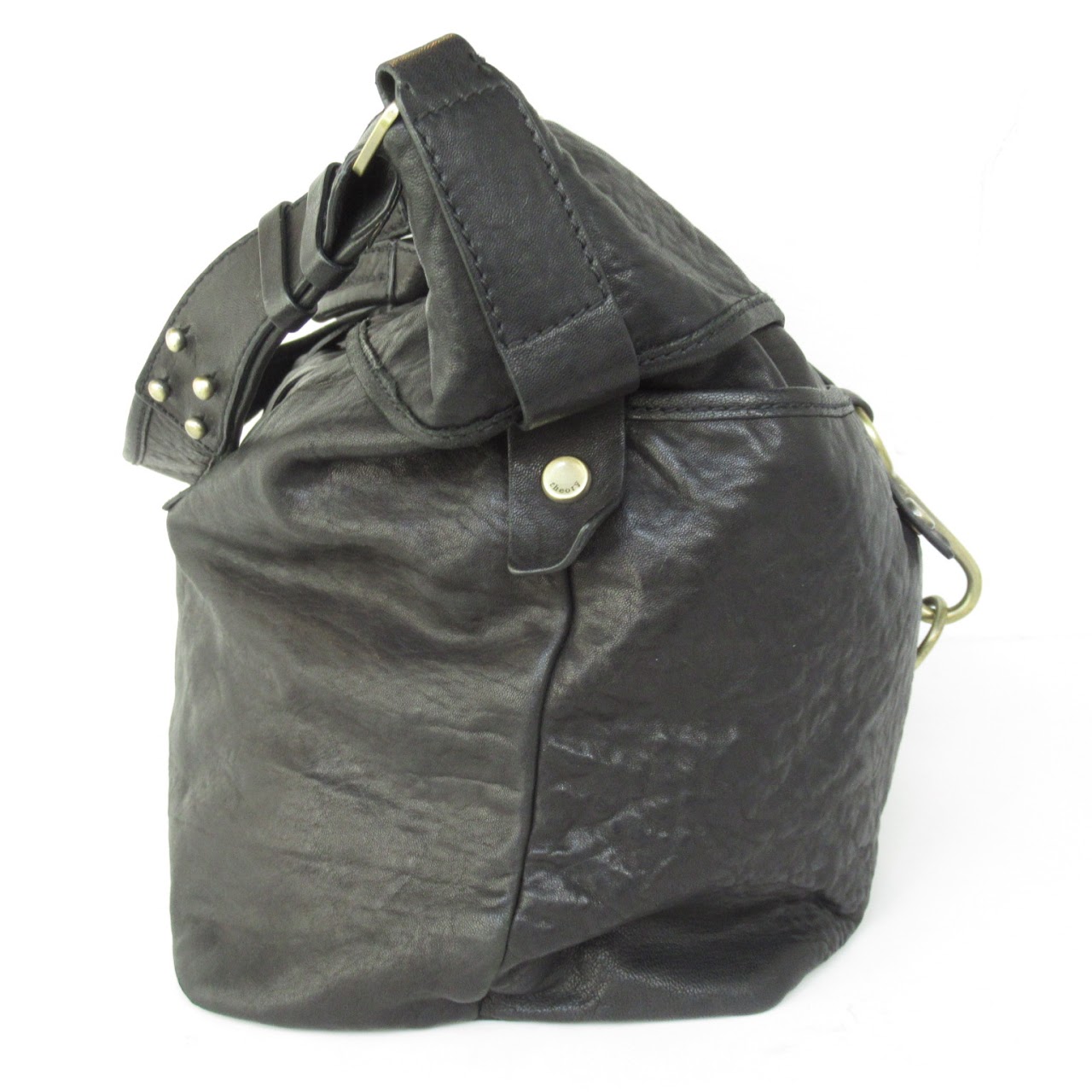 Theory Large Leather Shoulder Bag