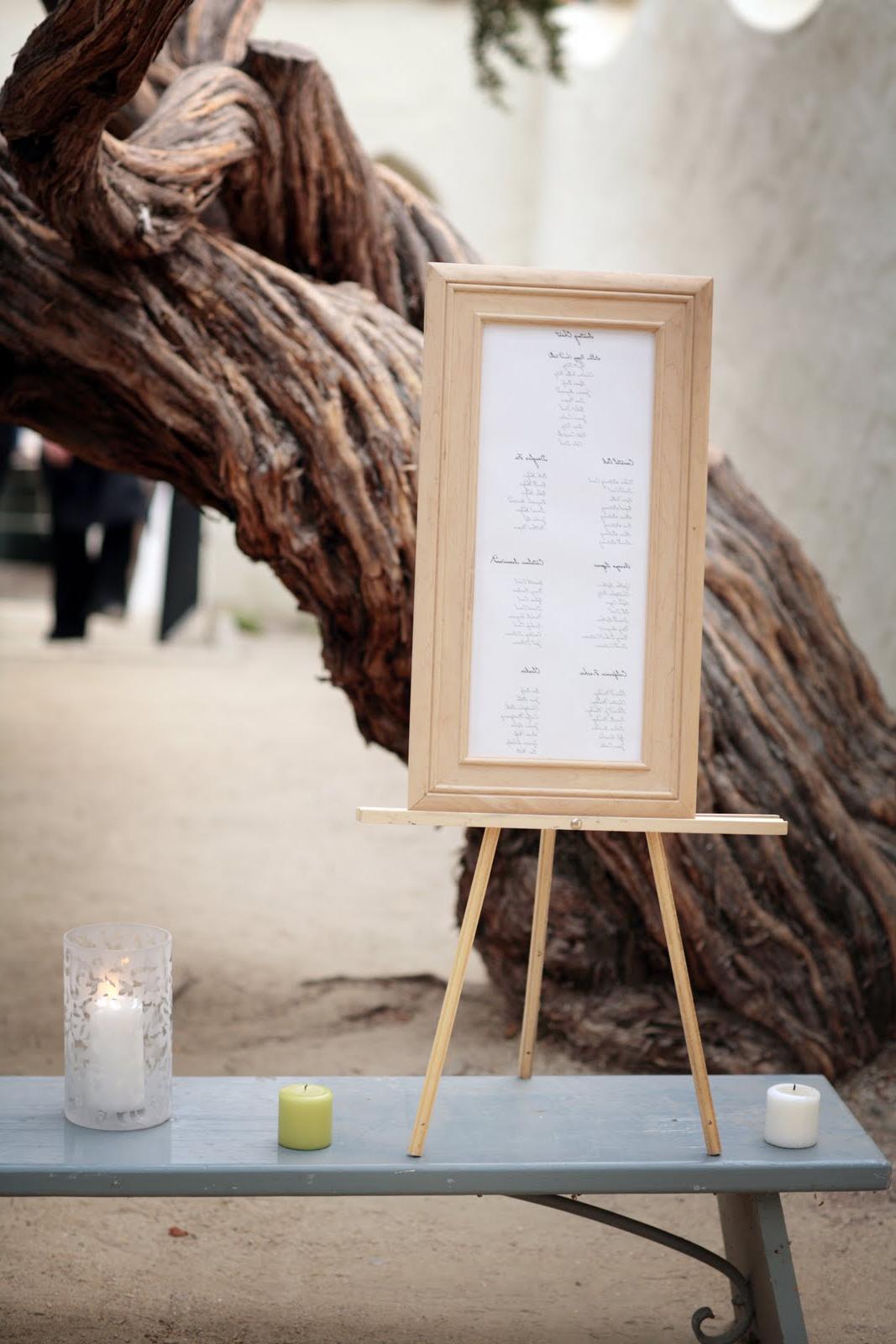 Wedding Seating Chart Ideas