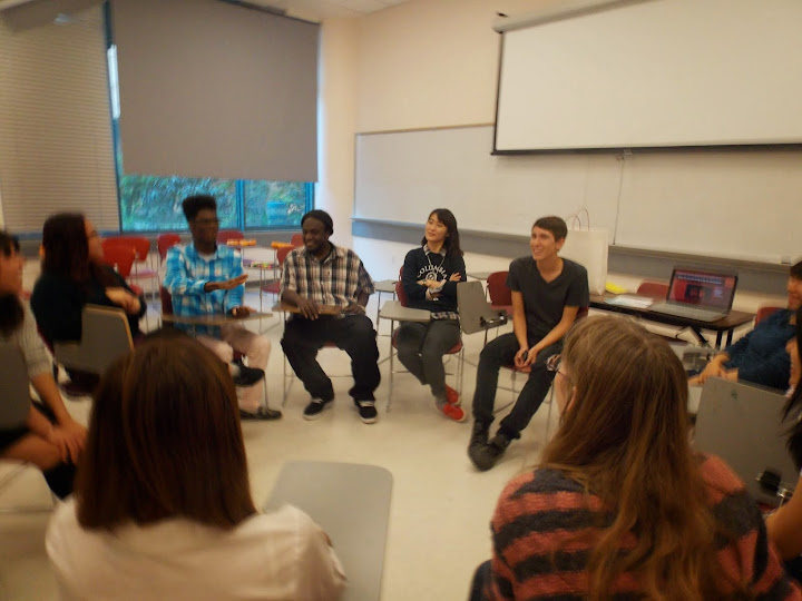 International students at SFSU conversing