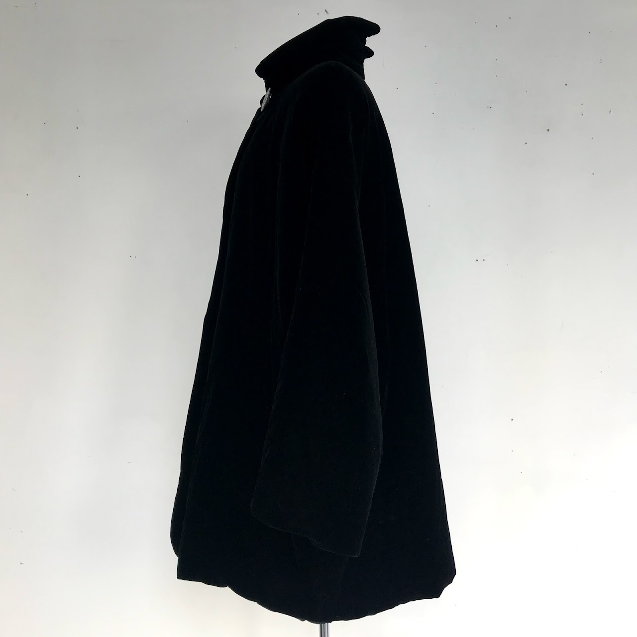 Giorgio Armani Black Velvet Coat