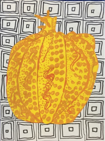 5th Grade – Yayoi Kusama's Pumpkins – In the K-8 Art Studio with