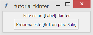 tkinter configurar widgets