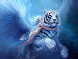 Angel With White Tiger