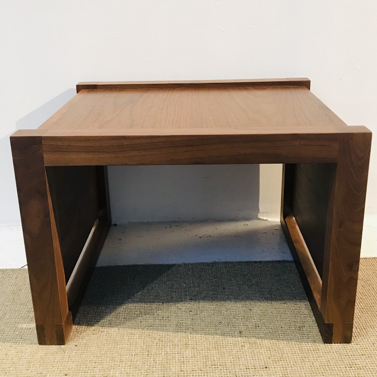 Contemporary Teak End Table