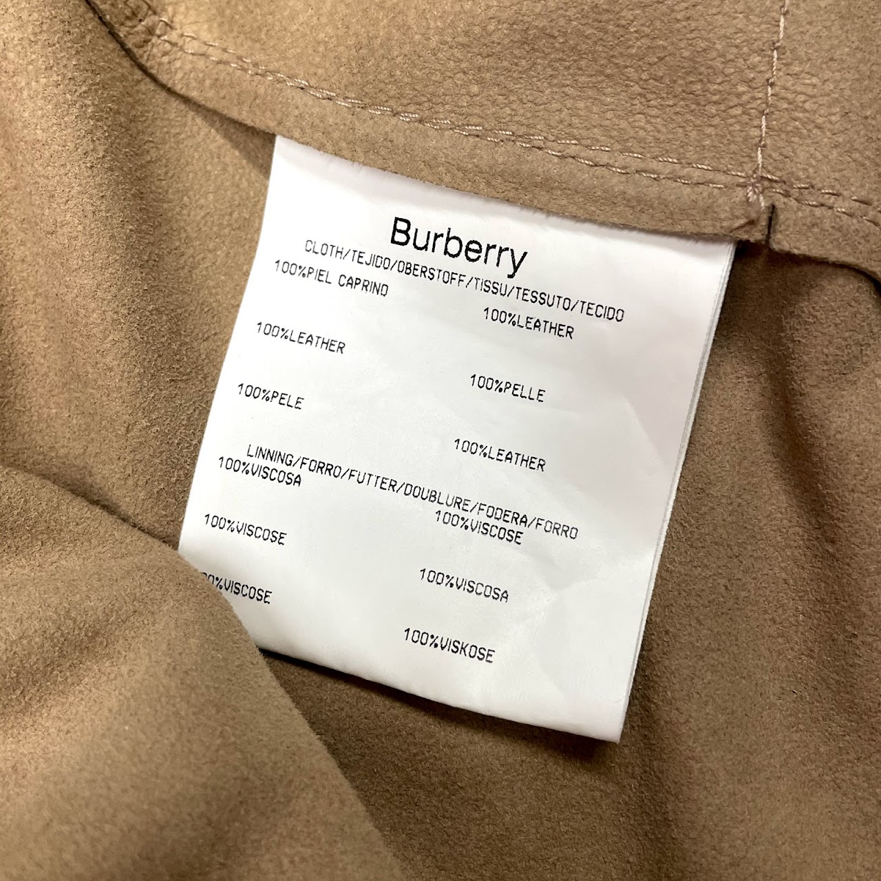 Burberry Suede Jacket