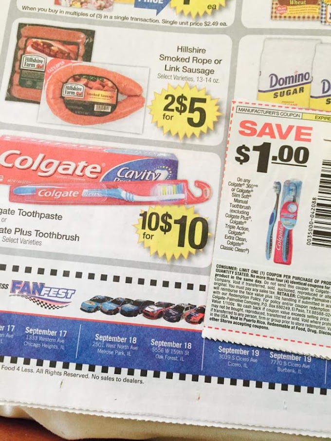 #Food4Less: 10 #Free #Colgate #Toothbrushes Starting Today 9/16!